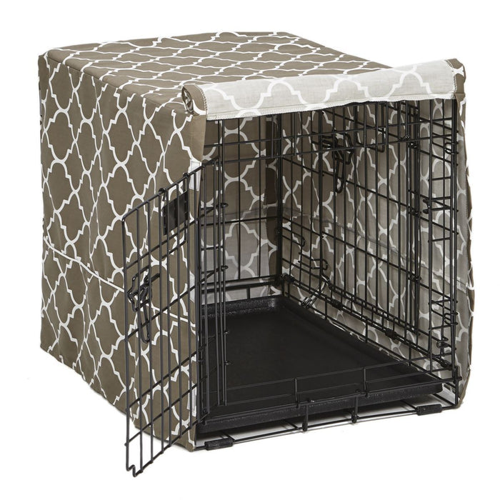 MidWest Homes For Pets 24" QuietTime Defender Brown Covella Crate Cover