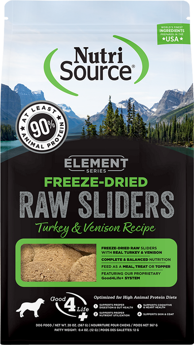 NutriSource Element Series Freeze-Dried Turkey & Venison Recipe