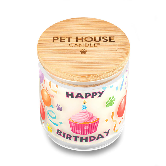Pet House Happy Birthday Candle (9 oz)