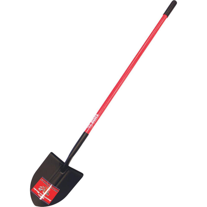 Bully Tools 14-Gauge 48.5 In. Fiberglass Handle Round Point Shovel