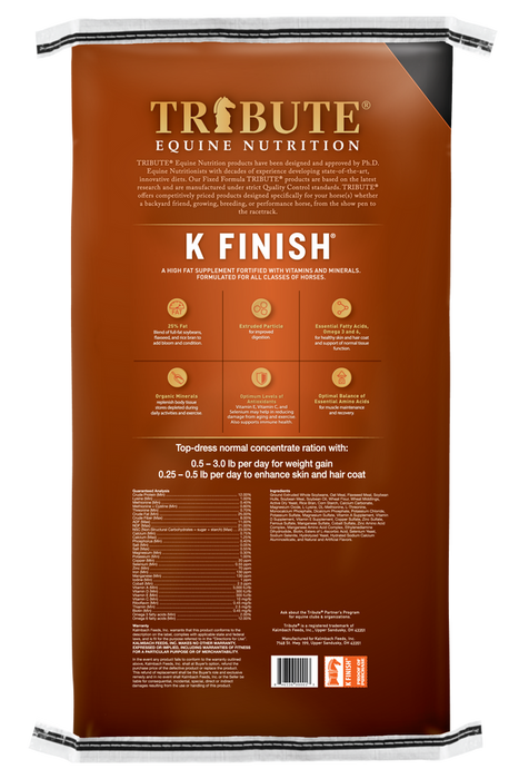 Tribute K Finish® (40 lbs)