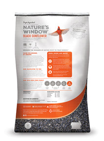Nature's Window Black Sunflower Bird Seed Single Ingredient Wild Bird Food (10 Lb.)