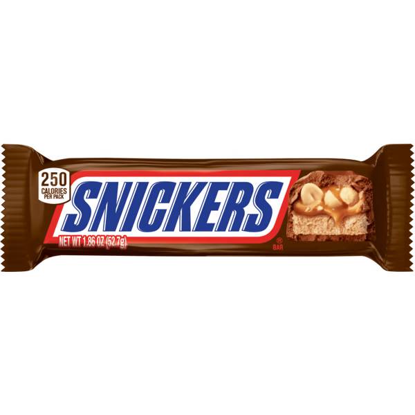 Snickers Singles Size Chocolate Candy Bars, 1.86 Oz (1.86 Oz)