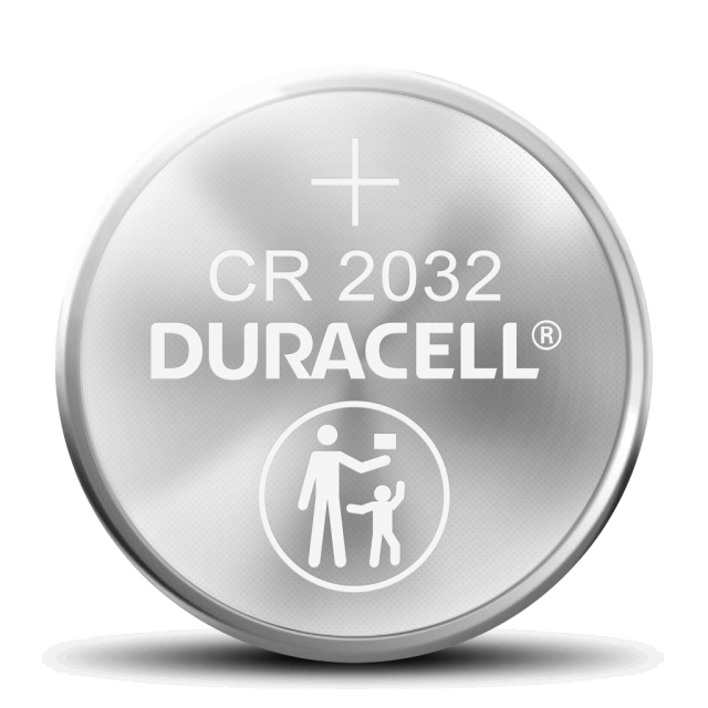 Duracell CR 2032 Lithium Coin Battery with Bitter Coating — Tri