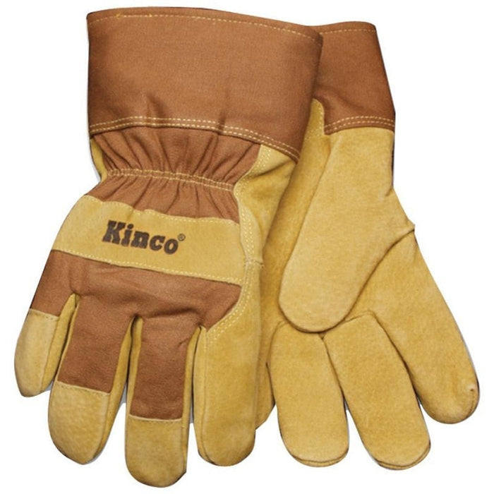 Kinco Lined Suede Pigskin Glove (TAN/BROWN Extra Large)